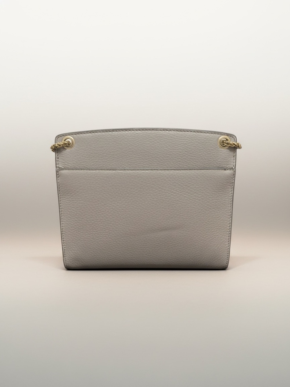 Furla Grey Leather Chain Shoulder Bag - Picture 4 of 11